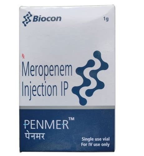 Meropenem Injection Ip G Single Use Vial Pack For Iv Use Only At Best