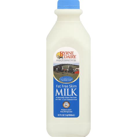 Byrne Dairy Skim Milk Fat Free Oz Instacart