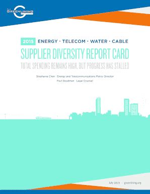 Fillable Online SUPPLIER DIVERSITY REPORT CARD Fax Email Print PdfFiller