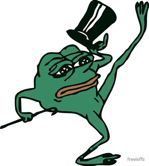 "'Pepe' the Sad Dancing Frog" Stickers by freelaffs | Redbubble