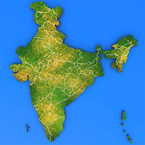 India Map Free 3D Model - .blend - Free3D