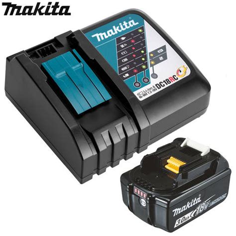 MAKITA AKKU 18V 3Ah AKKULATURI DC18RC Makita Latauslaite Ja Akku Setti