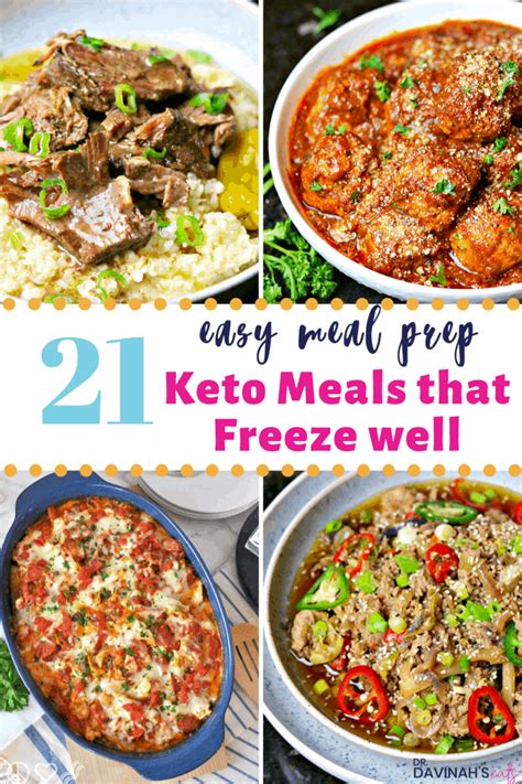 21 Low Carb Frozen Meals Recipes for Meal Prep | Dr. Davinah's Eats