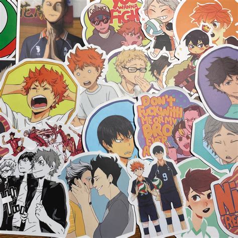 Haikyuu Sticker Pack Shōyō Hinata Stickers Tobio Kageyama Etsy