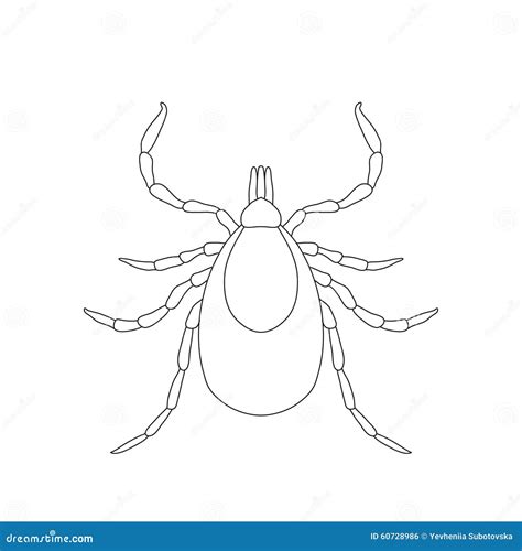 Tick Cartoon Coloring Coloring Pages