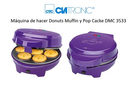 CLATRONIC Máquina de hacer Donuts Muffin y Pop Cacke DMC 3533