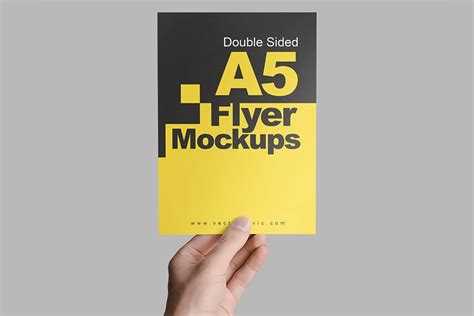 Download This A5 Flyer PSD Mockup For Presentation - Designhooks