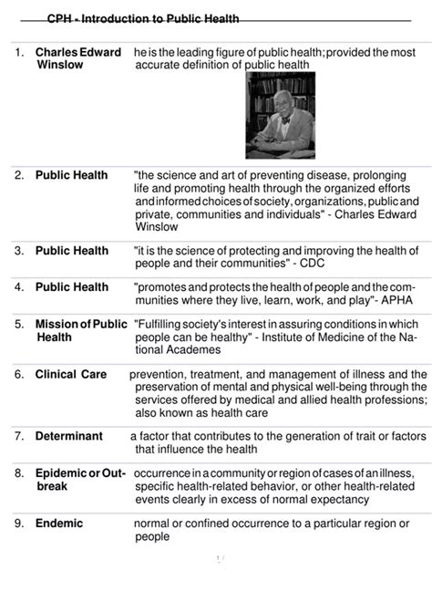 Introduction To Public Health Test Questions
