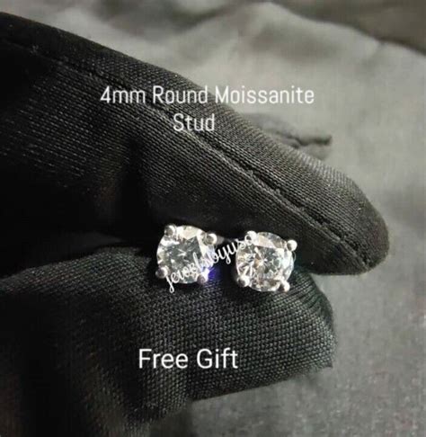 Iced Natural Moissanite 25mm X 24 Cuban Link Necklace 4mm Free Stud