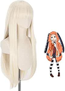 Topcosplay Anime Perruque Yomoduki Runa Cosplay Perruque Longue Beige