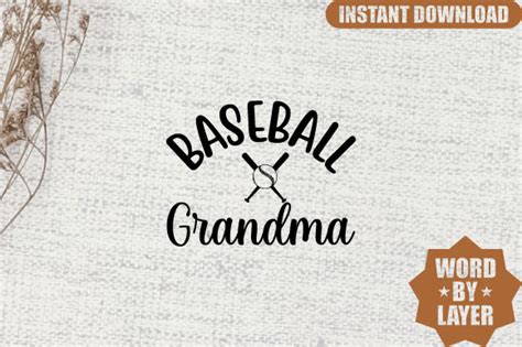 Baseball Grandma Svg Design Graphic By Fkdesign · Creative Fabrica