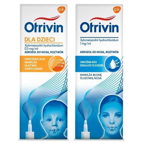 Zestaw Otrivin 1 Mg Ml Aerozol Do Nosa 10 Ml Otrivin Dla Dzieci 0 5