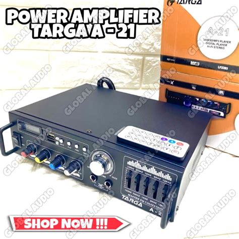 Jual Power Amplifier Targa A21 Targa A11 Targa D16 Bluetooth Usb SD