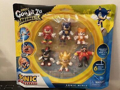 Heroes Of Goo Jit Zu Minis Sonic Pack Collectible Stretchy Minis