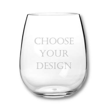 Personalized Unbreakable Acrylic Stemless Wine Glasses