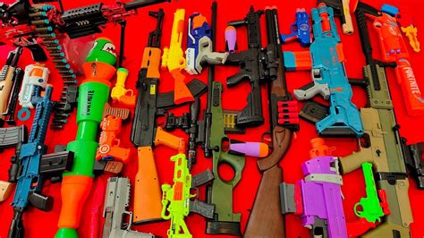 Collecting 7 Sniper Rifles And AK47 Guns Assault Rifle Shotgun Machine