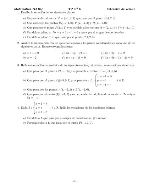 Trabajo práctico N 6 TP MATE 2 Matem atica IIARQ TP Nº 6