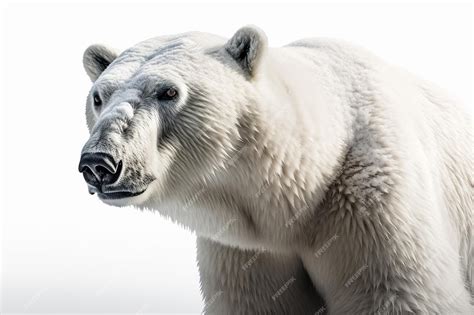 Premium Photo | Polar bear isolated on a white background 3d illustration