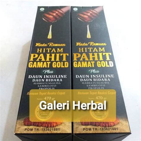 Jual Madu Ramuan Hitam Pahit Gamat Gold Plus Insulin Dan Daun Bidara El