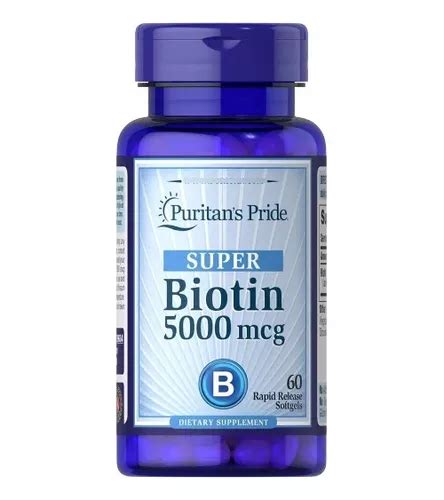 Biotina Biotin 5000mgc Puritans Unidad a 700 Cuotas sin interés