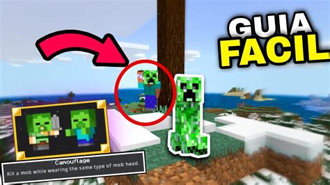 Como Hacer El Logro Camuflaje En Minecraft Rapido Guia De Logros