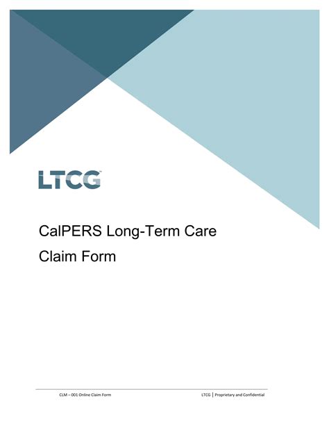 Calpers Long Term Care Form Fill Out Printable Pdf Forms Online