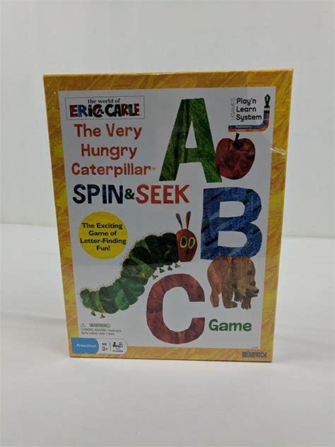 The Very Hungry Caterpillar Spin And Seek Abc Game Eric Carle New