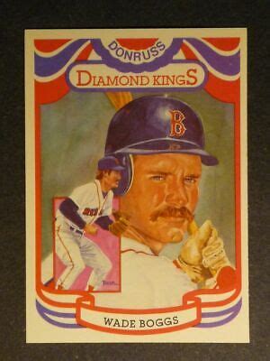 1984 Donruss Diamond Kings Wade Boggs 26 Red Sox NM MT OR BETTER EBay