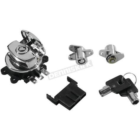 Bikers Choice Chrome Ignition Switch And Saddlebag Lock Kit 78404