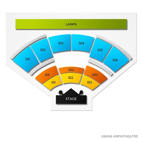 Usana Amphitheatre Seating Chart