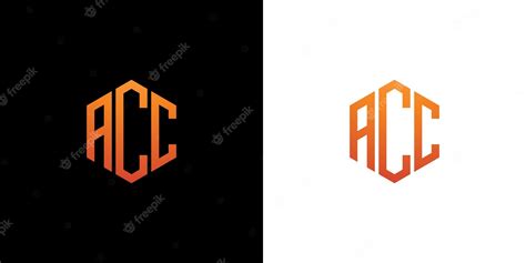 Premium Vector Acc Letter Logo Design Polygon Monogram Icon Vector