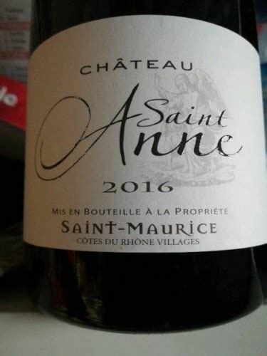 Cave Les Coteaux De Saint Maurice Ch Teau Saint Anne Vivino Us