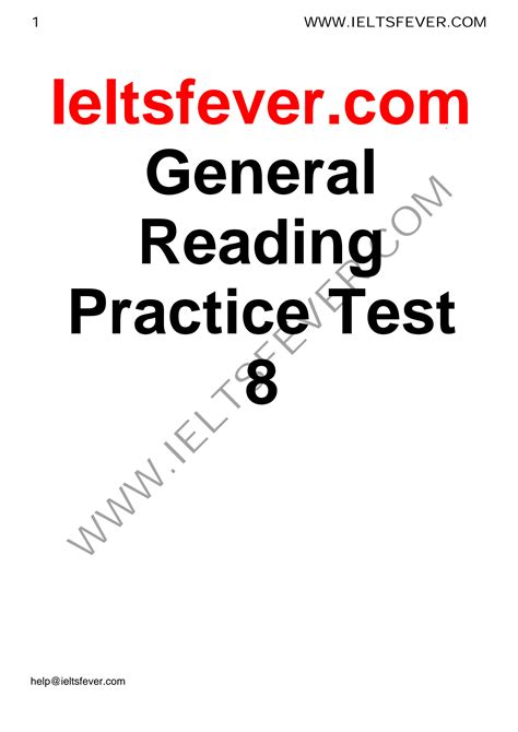 General Reading Practice Test 6