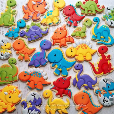 Image Result For Decorated Dinosaur Cookies Dinosaur Cookies Cookies