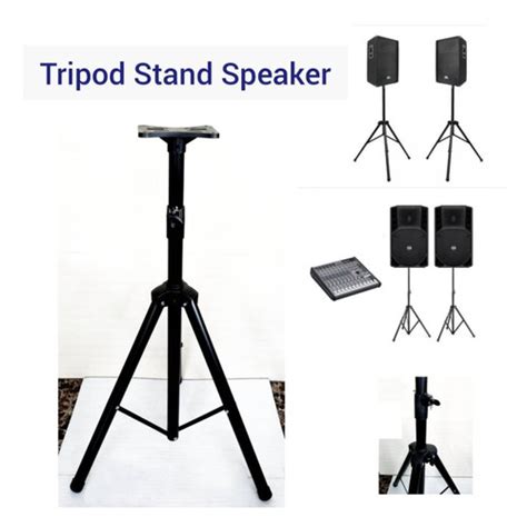 Jual Stand Speaker Aktif Pasif Lb Full Besi Tripod Nampan Kota