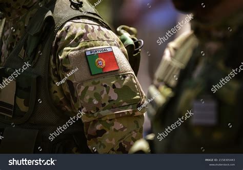 Detail View Portuguese Army Uniform Worn Stock Photo 2158305443 ...