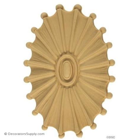 Rosette Oval Colonial 5h X 3 38w 14relief