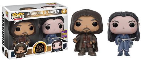 Funko POP ARAGORN ARWEN 2 Pack SDCC 2017 Vinyl Figure