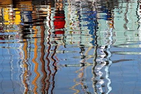 Classic Boat Reflections In Sutton Harbour Plymouth Reflection