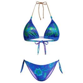 Pin Up Stars Bikini Triangolo Imbottito Slip Fiocchi Stampa