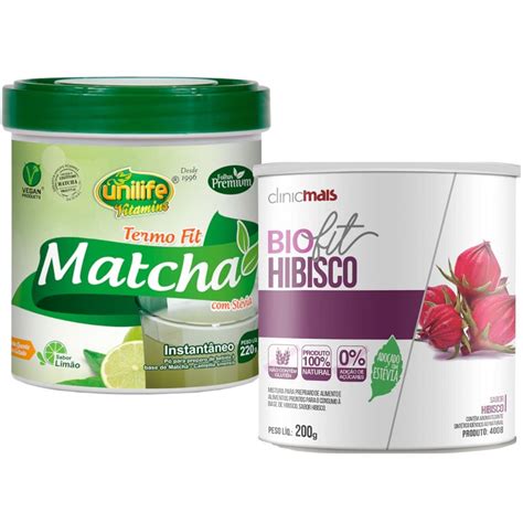 Matcha Ch Verde Sabor Lim O G Hibisco Sol Vel G