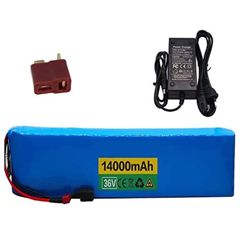 WOGQX Electric Bike Battery 36V 14Ah 20S2P Rechargeable Lithium Ion