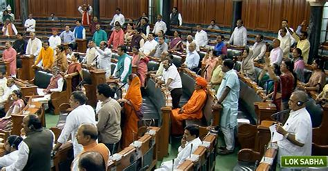 Parliament Adjourned For The Second Day As Centre Demands Rahul Gandhis Apology