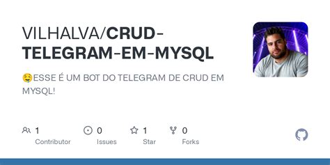 Github Vilhalva Crud Telegram Em Mysql Esse Um Do Telegram De