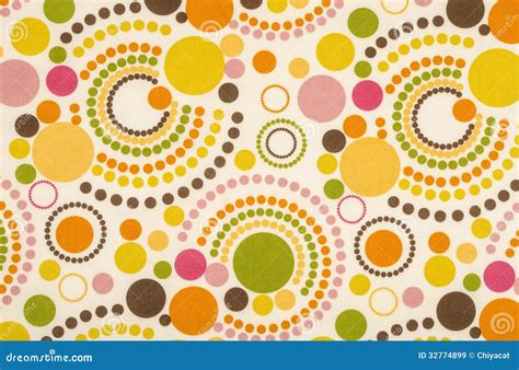 Colorful Polka Dot Fabric stock image. Image of closeup - 32774899