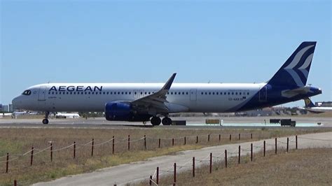 Aegean Airlines Airbus A Nx Sx Nab Cn Youtube