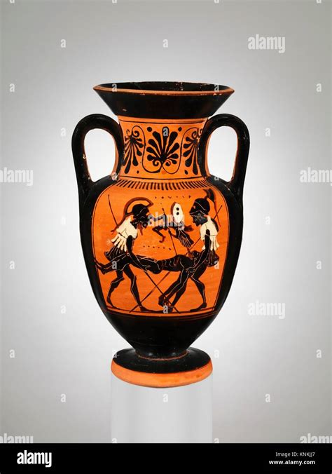 Terracotta Neck Amphora Jar Attributed To The Diosphos Painter