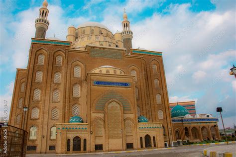 famous mosque   city  erbil kurdistan region  iraq