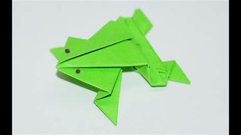 Origami Frog Traditional Model Diy Beauty And Easy Youtube