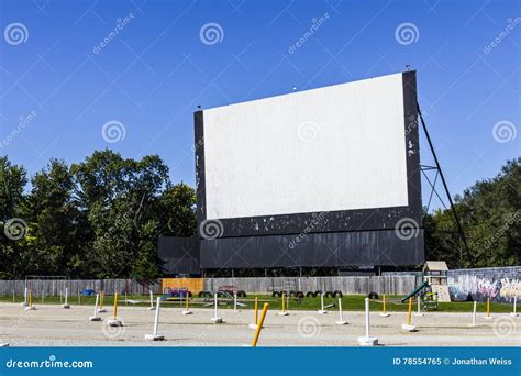 Old Time Drive-in Movie Theater with Outdoor Screen and Playground I ...